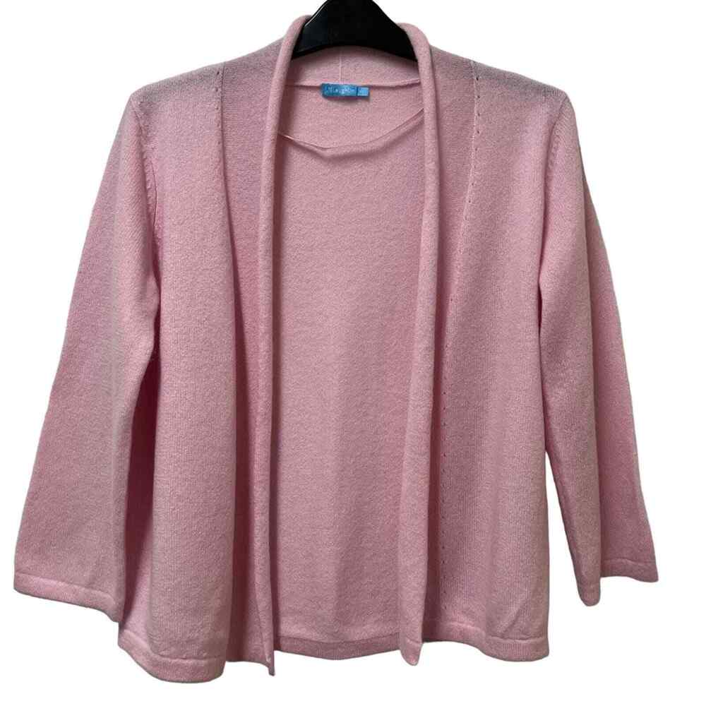 J. McLaughlin Pale Pink Clemson Cashmere Open Cardigan Size XS